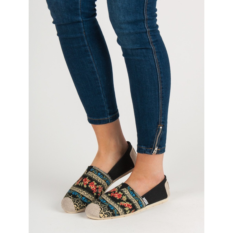 Lady Fashion Slip On Boho tenisky černý vícebarevný 1