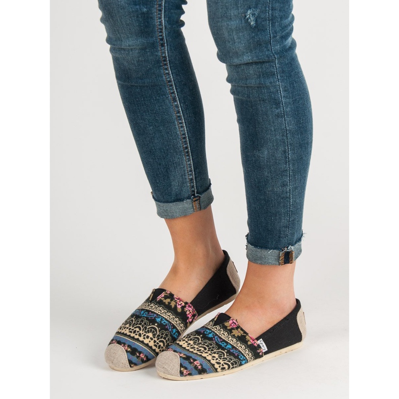 Lady Fashion Slip On Boho tenisky černá vícebarevný 1