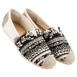 Lady Fashion Slip On Boho tenisky černý hnědý 1