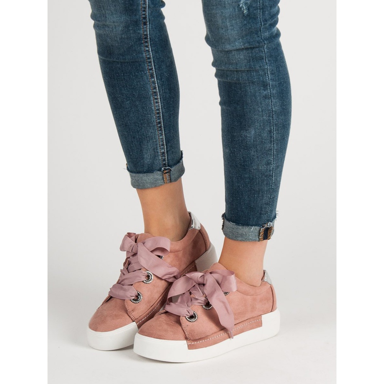 Belle Women Semišové sportovní boty růžový 1