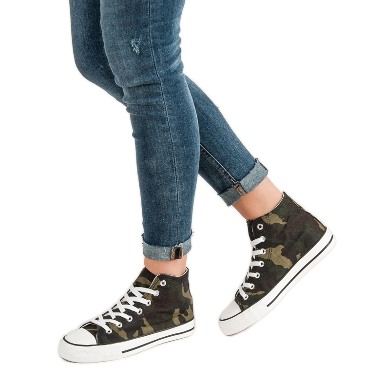 Jumex Vysoké tenisky Moro zelená 1