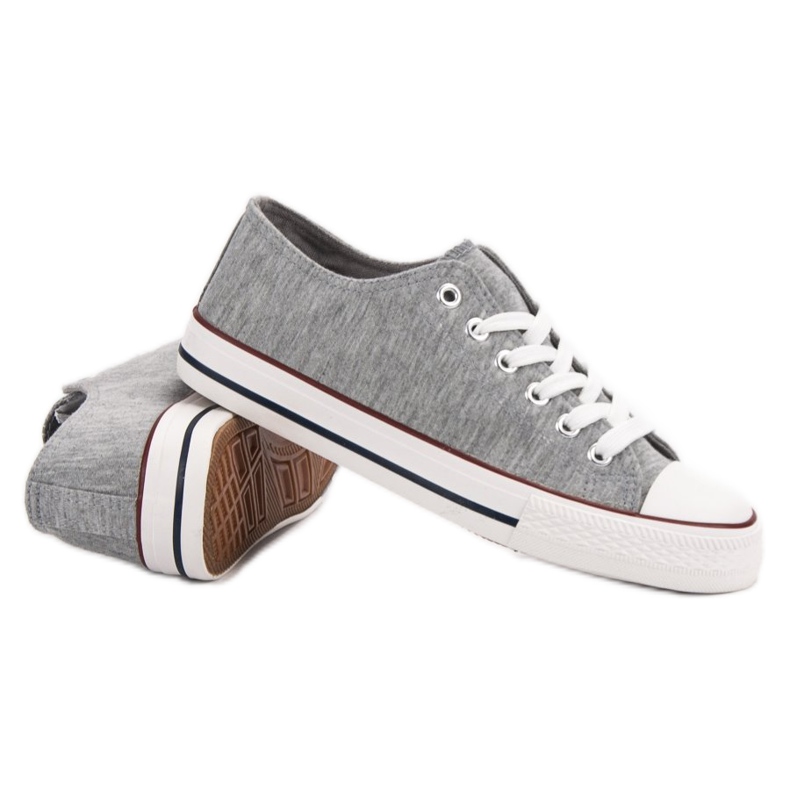 Jumex Nízké šedé tenisky šedá 1