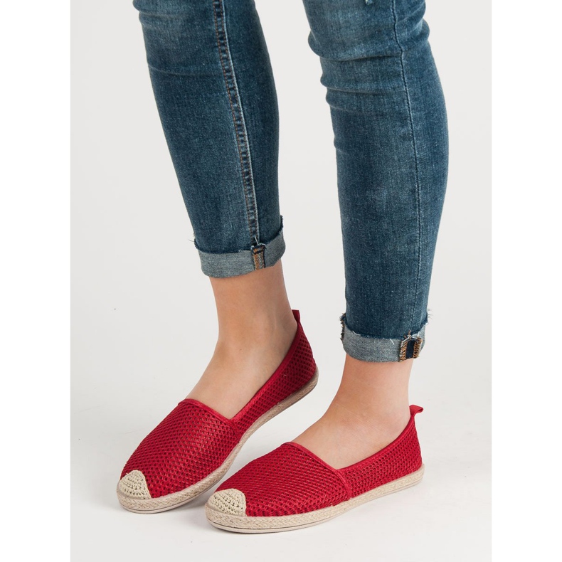 Seastar Červené textilní espadrilky červený 2