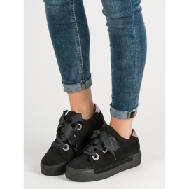 Belle Women Semišové sportovní boty černá 2
