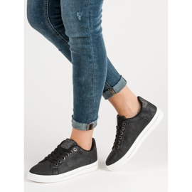 SHELOVET Černé sportovní boty černá 1