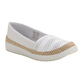 SHELOVET Textilní espadrilky bílý 1
