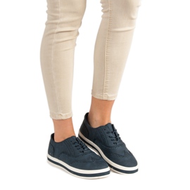 SHELOVET Tmavě modré boty modrý 2