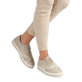 SHELOVET Béžové brogues béžový 1