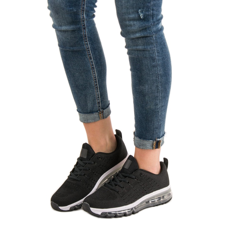 SHELOVET Stylová sportovní obuv černá 2 SHELOVET Stylová sportovní obuv černá 2