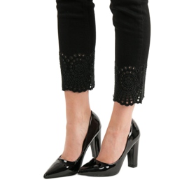 SHELOVET Lakovaná čerpadla černý 1