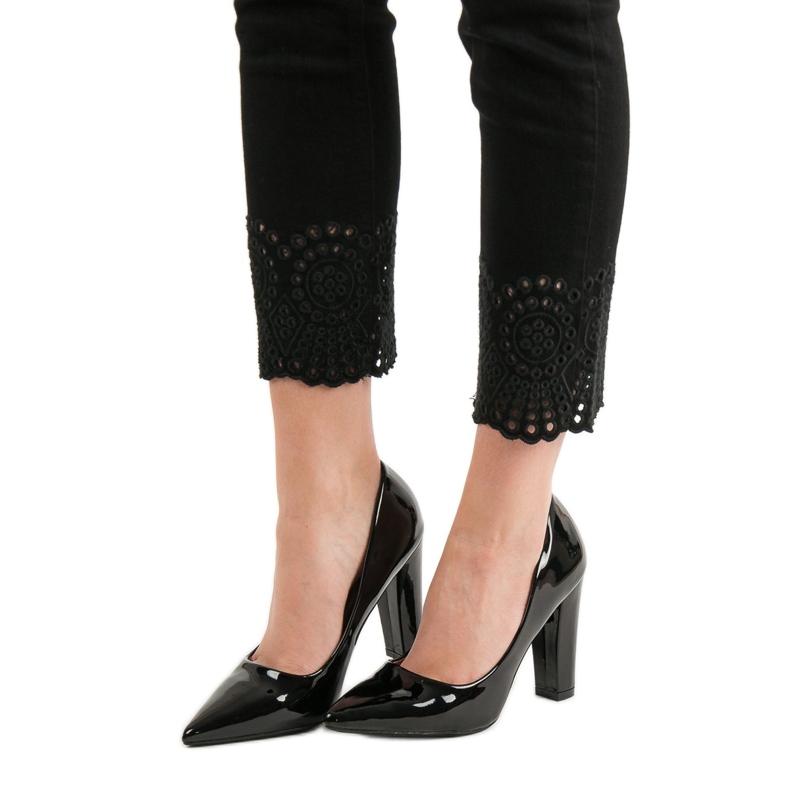 SHELOVET Lakovaná čerpadla černá 1