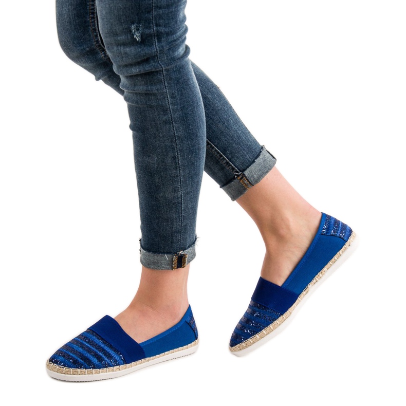 Kayla Lesklé espadrilky modrý 2 Kayla Lesklé espadrilky modrý 2