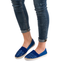 Kayla Lesklé espadrilky modrý 1 Kayla Lesklé espadrilky modrý 1