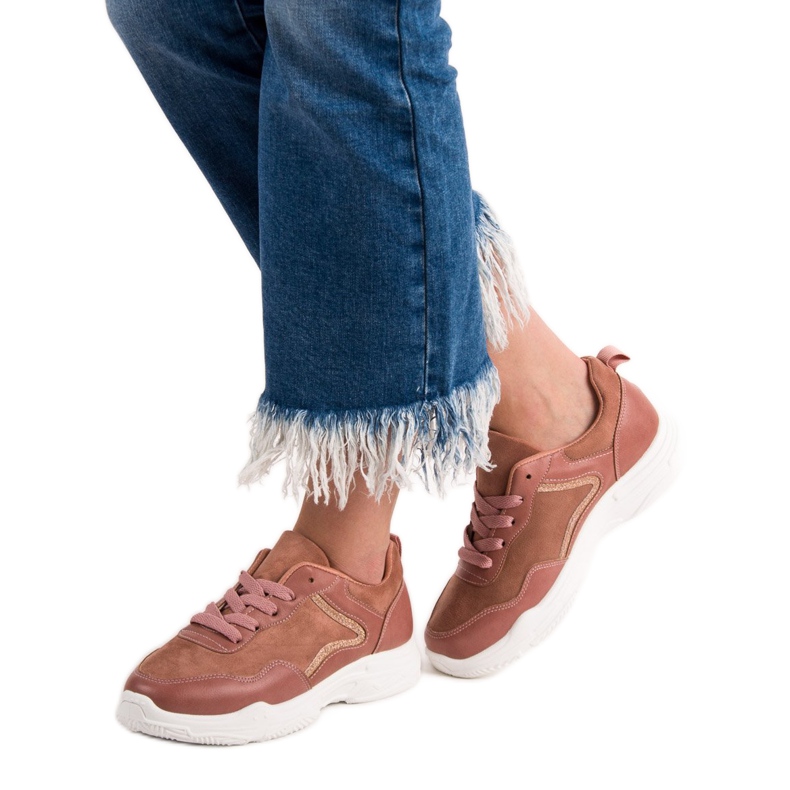 SHELOVET Módní tenisky růžový 2