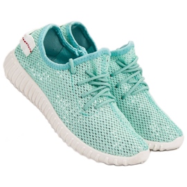 SHELOVET Nazouvací boty s flitry zelená 1