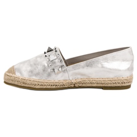 Janessa Espadrilky s cvočky šedá 5
