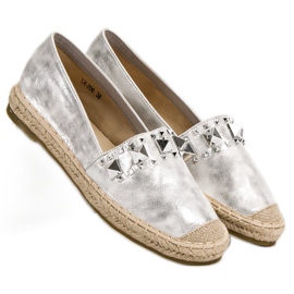 Janessa Espadrilky s cvočky šedá 3
