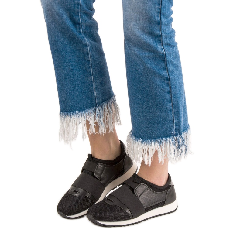 Sergio Todzi Nazouvací boty s gumičkou černá 2