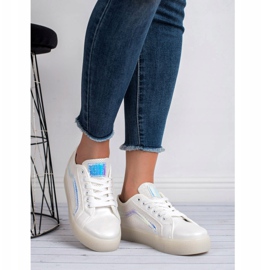 SHELOVET Neformální dámská obuv bílý 2
