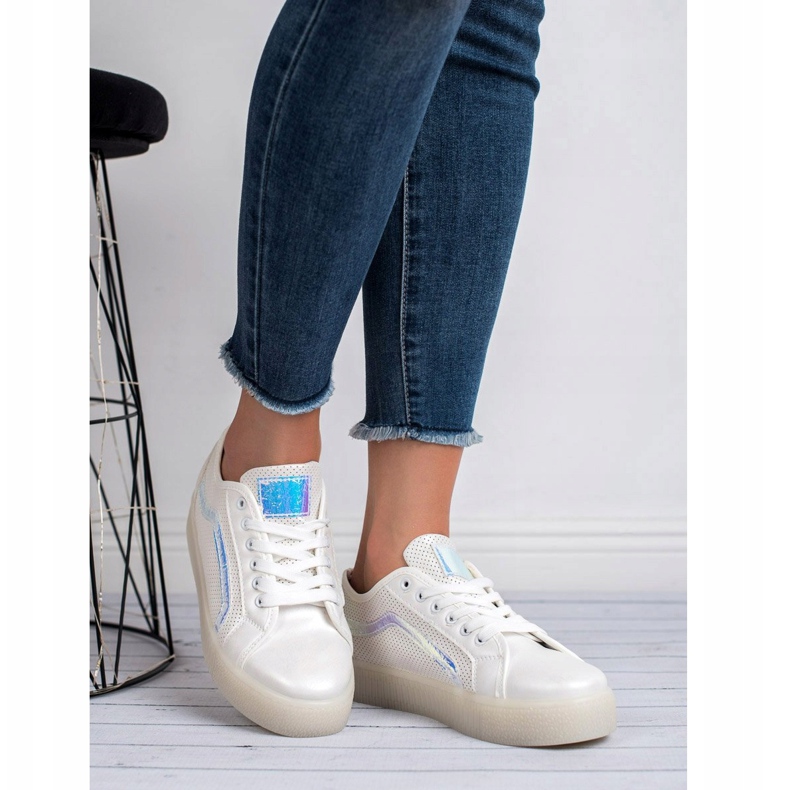 SHELOVET Neformální dámská obuv bílý 2