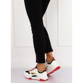 Vícebarevná sportovní obuv BK008-47 BÍLÁ / MODRÁ bílý vícebarevný námořnická modrá 1