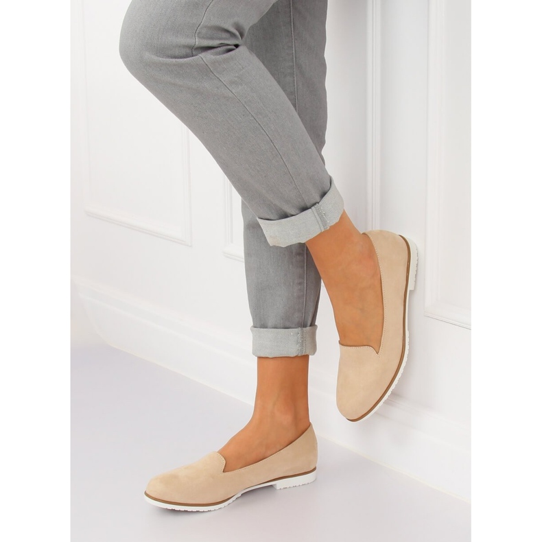 Mokasíny lordsy beige MM50188 meruňkové béžový 1 Mokasíny lordsy beige MM50188 meruňkové béžový 1