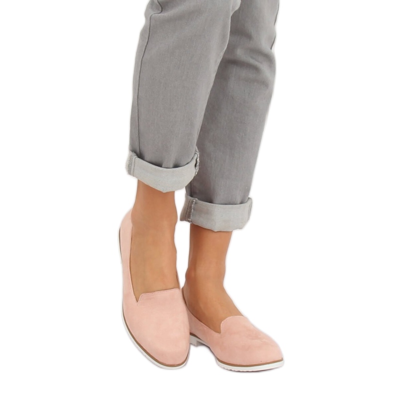 Růžové mokasíny lordsy MM50188 Růžové růžový 1