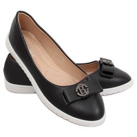 Černé dámské balerínky YSD-03 Black černá 2