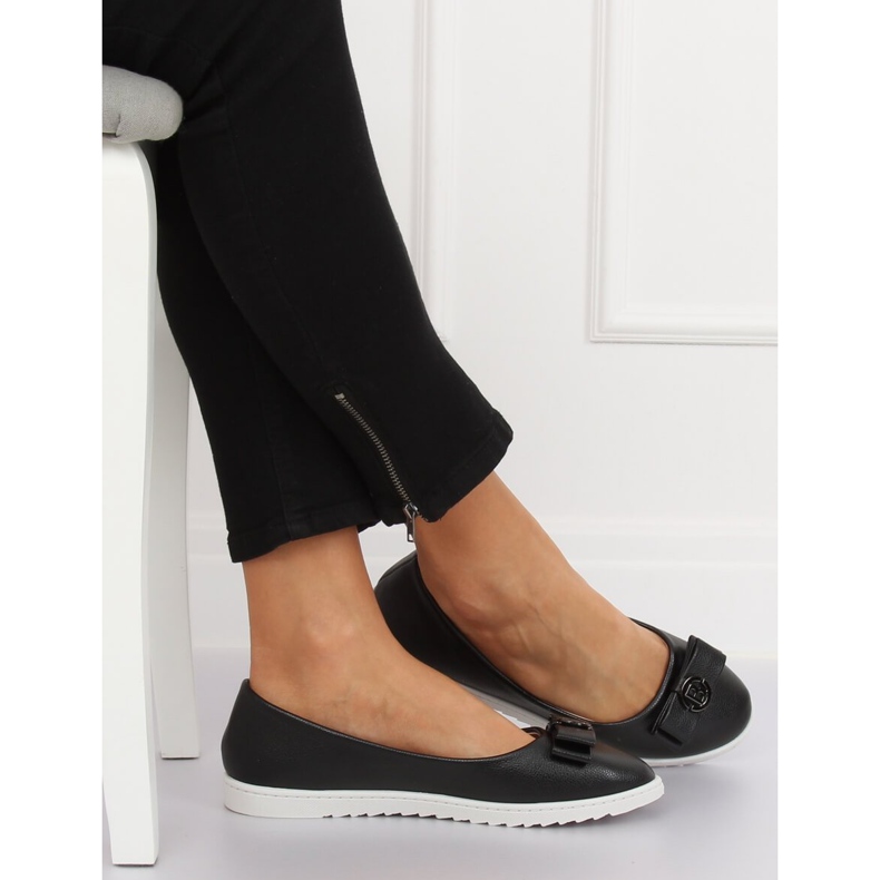Černé dámské balerínky YSD-03 Black černý 1