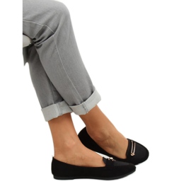 Černé dámské mokasíny VS-662 Black černá 1