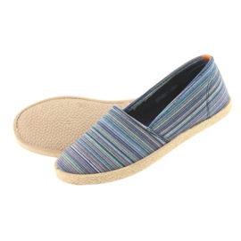 McKey 821 Espadrilles hnědý modrý zelený námořnická modř 5