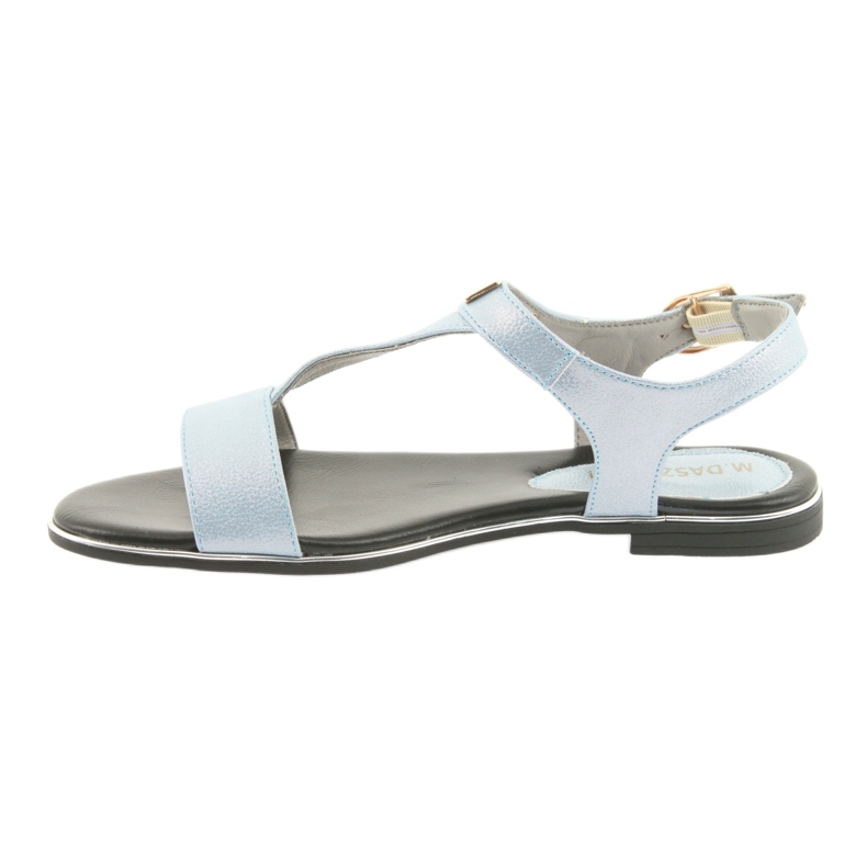 M.Daszyński Sandály modrá perla Daszyński MR1583-7 modrý 2