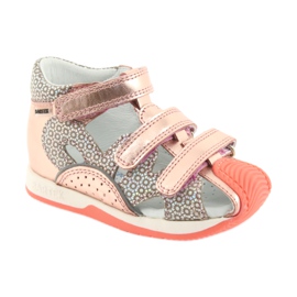 Sandály Bartek 81021 růžové zlato oranžový šedá žlutá růžový 1