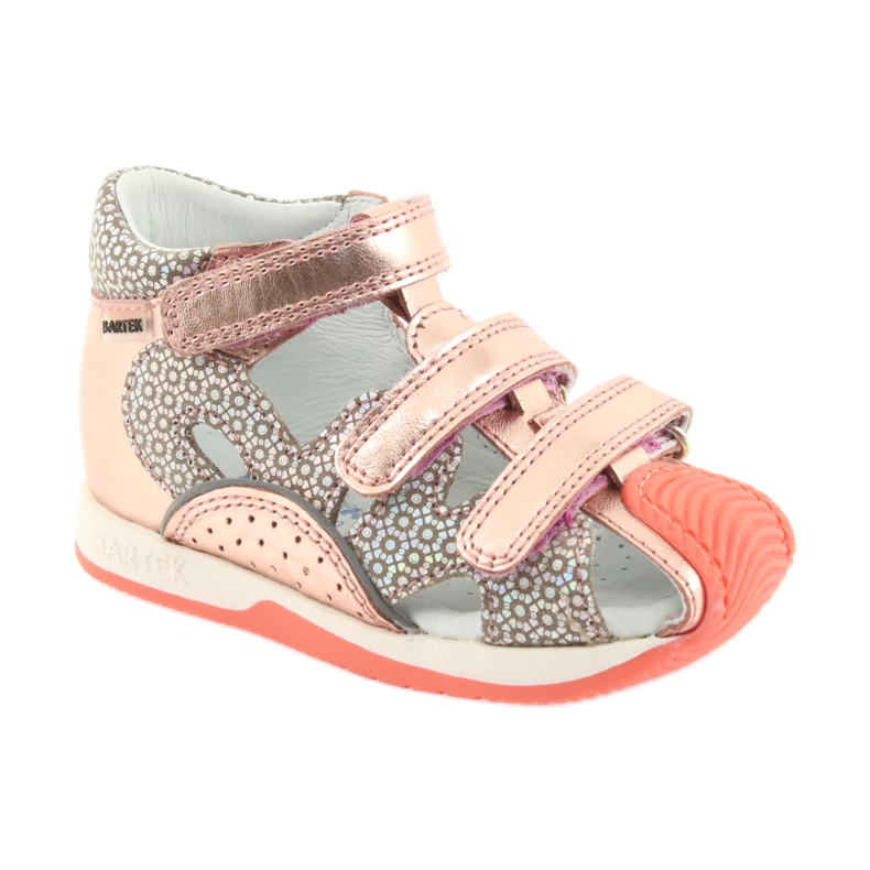 Sandály Bartek 81021 růžové zlato oranžový šedá žlutá růžový 1