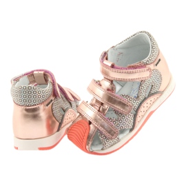 Sandály Bartek 81021 růžové zlato oranžový šedá žlutá růžový 4