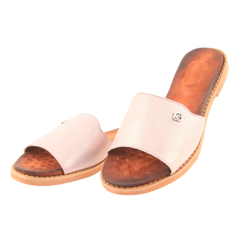 M.Daszyński Dámská dámská plochá pata Daszyński 1837 Pink růžový 3