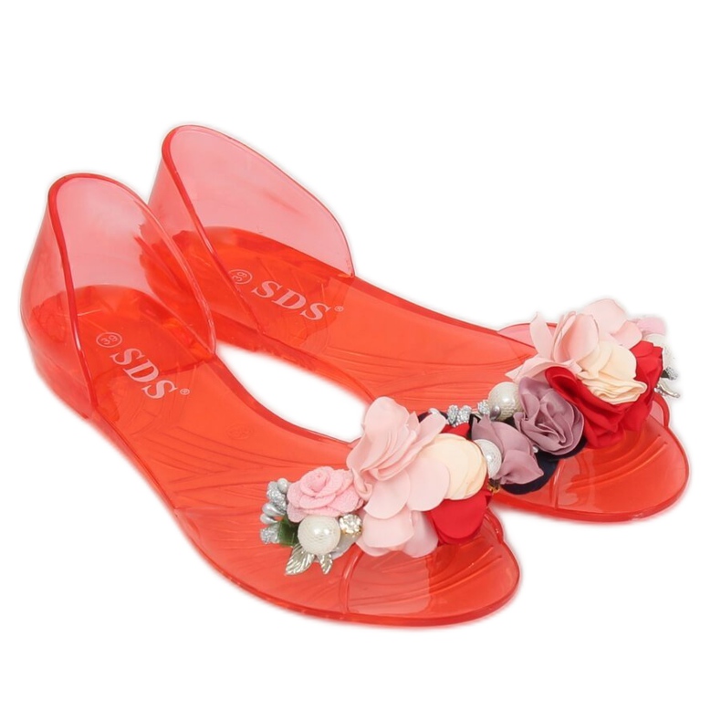 Červené balerínky Meliski 7620-PL červená červený 1
