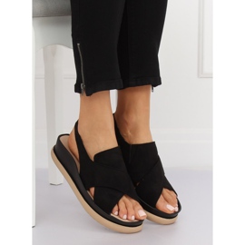 Černé dámské sandály G-202 Black černý 1