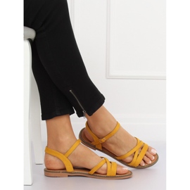 Žluté sandály pro ženy S55 Yellow žlutá 1