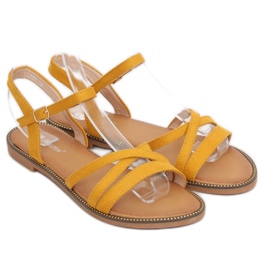 Žluté sandály pro ženy S55 Yellow žluť 2
