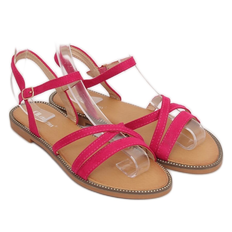 Dámské sandály z fuchsie S55 Rosered růžový 2 Dámské sandály z fuchsie S55 Rosered růžový 2