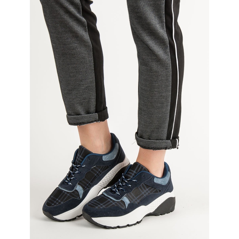 SHELOVET Tmavě modré tenisky modrý námořnická modrá 1