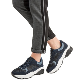 SHELOVET Tmavě modré tenisky modrý námořnická modrá 2