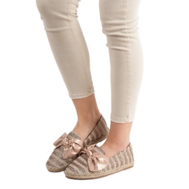 Espadrilles with Glitter VICES růžový 1