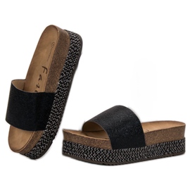 Goodin Pantofle Na Platformě černý 1