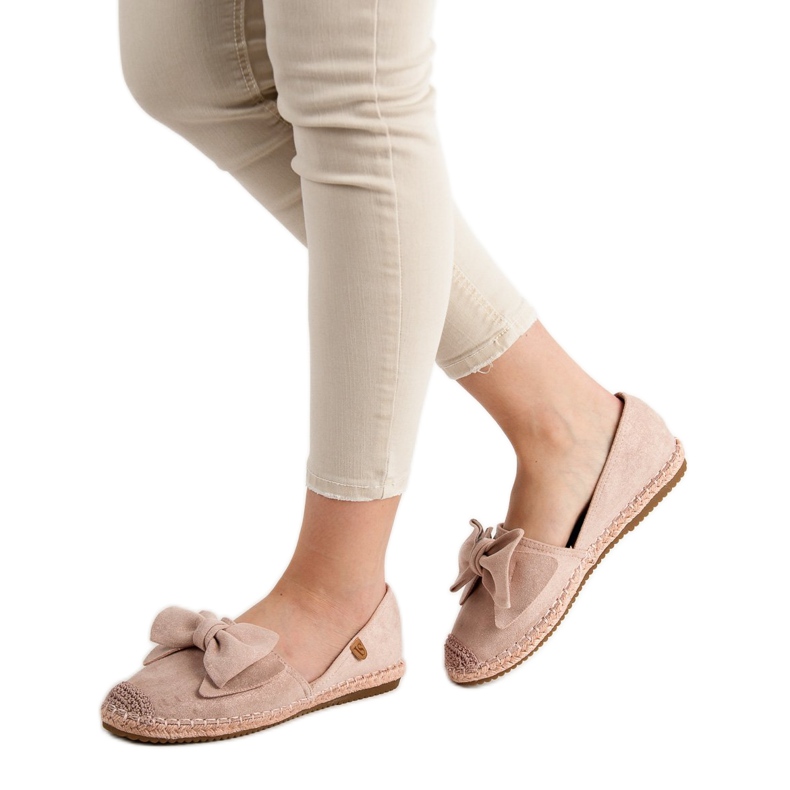 Espadrilles with Bow VICES růžový 1