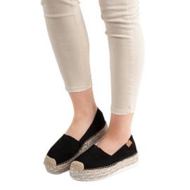 Forever Folie Černé espadrilky na platformě černý 2
