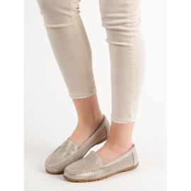 Kožené mokasíny VINCEZA žlutá 2