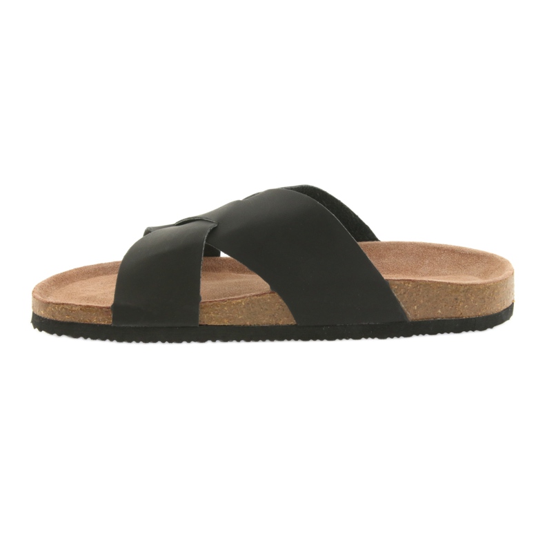 Pánské profilované černé pantofle Big Star 174603 černá 2