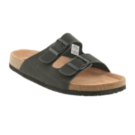 Pánské profilované černé pantofle Big Star 174605 černá 1